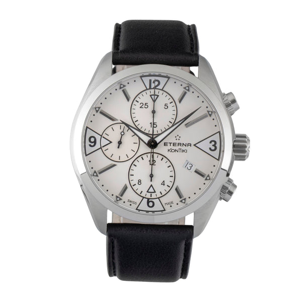 Eterna Kontiki cronógrafo acero automático reloj para caballeros 1240.41  [2605644]