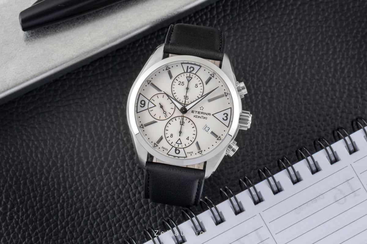 Eterna Kontiki cronógrafo acero automático reloj para caballeros 1240.41  [2605644]