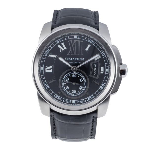 Cartier Calibre de Cartier steel automatic men's watch W7100014  [2605648]
