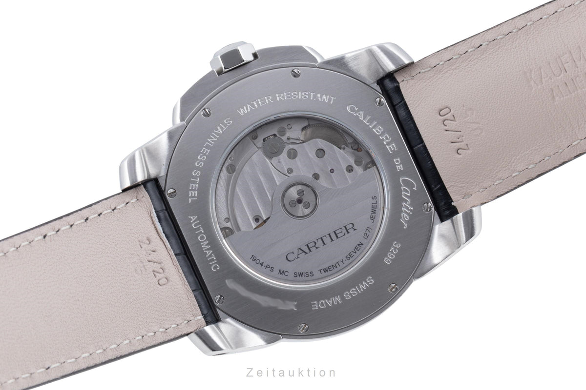 Cartier Calibre de Cartier steel automatic men's watch W7100014  [2605648]