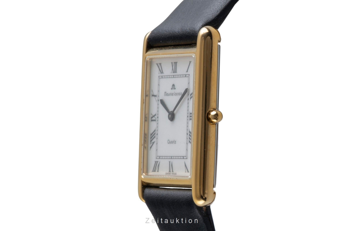 Maurice Lacroix Les Classiques latón bañado en oro cuarzo reloj para caballeros 32537  [2605650]
