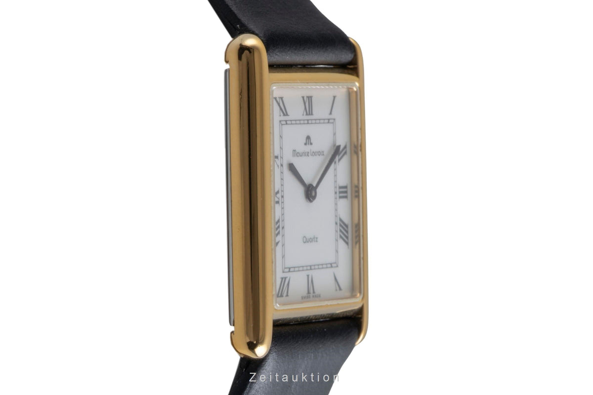 Maurice Lacroix Les Classiques latón bañado en oro cuarzo reloj para caballeros 32537  [2605650]