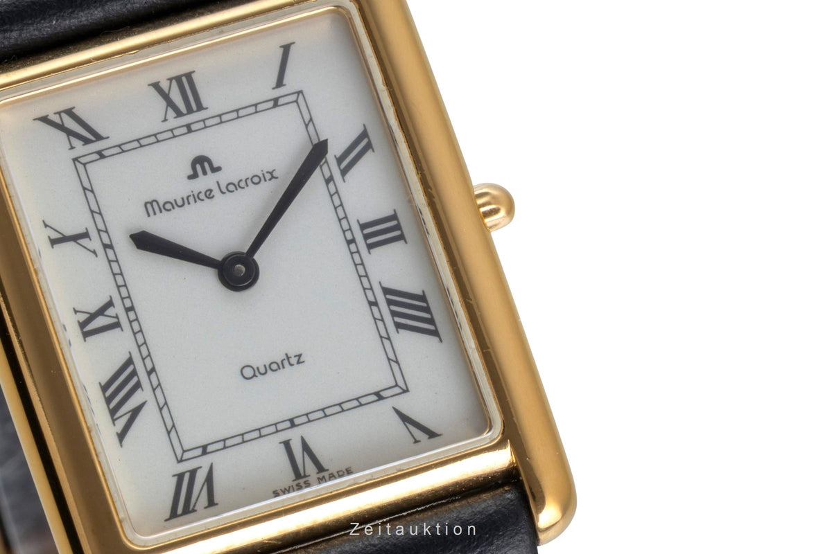 Maurice Lacroix Les Classiques latón bañado en oro cuarzo reloj para caballeros 32537  [2605650]