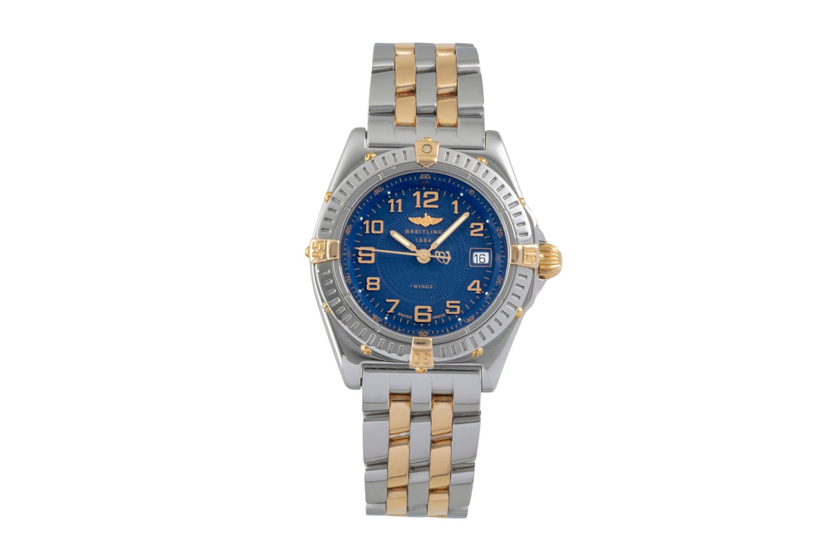 Breitling Wings steel / gold quartz women's watch B67050  [2605653]