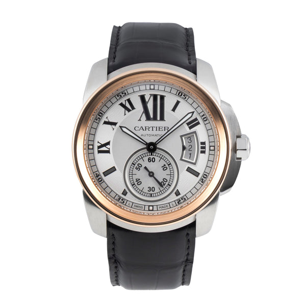 Cartier Calibre de Cartier steel / gold automatic men's watch W7100011  [2605660]