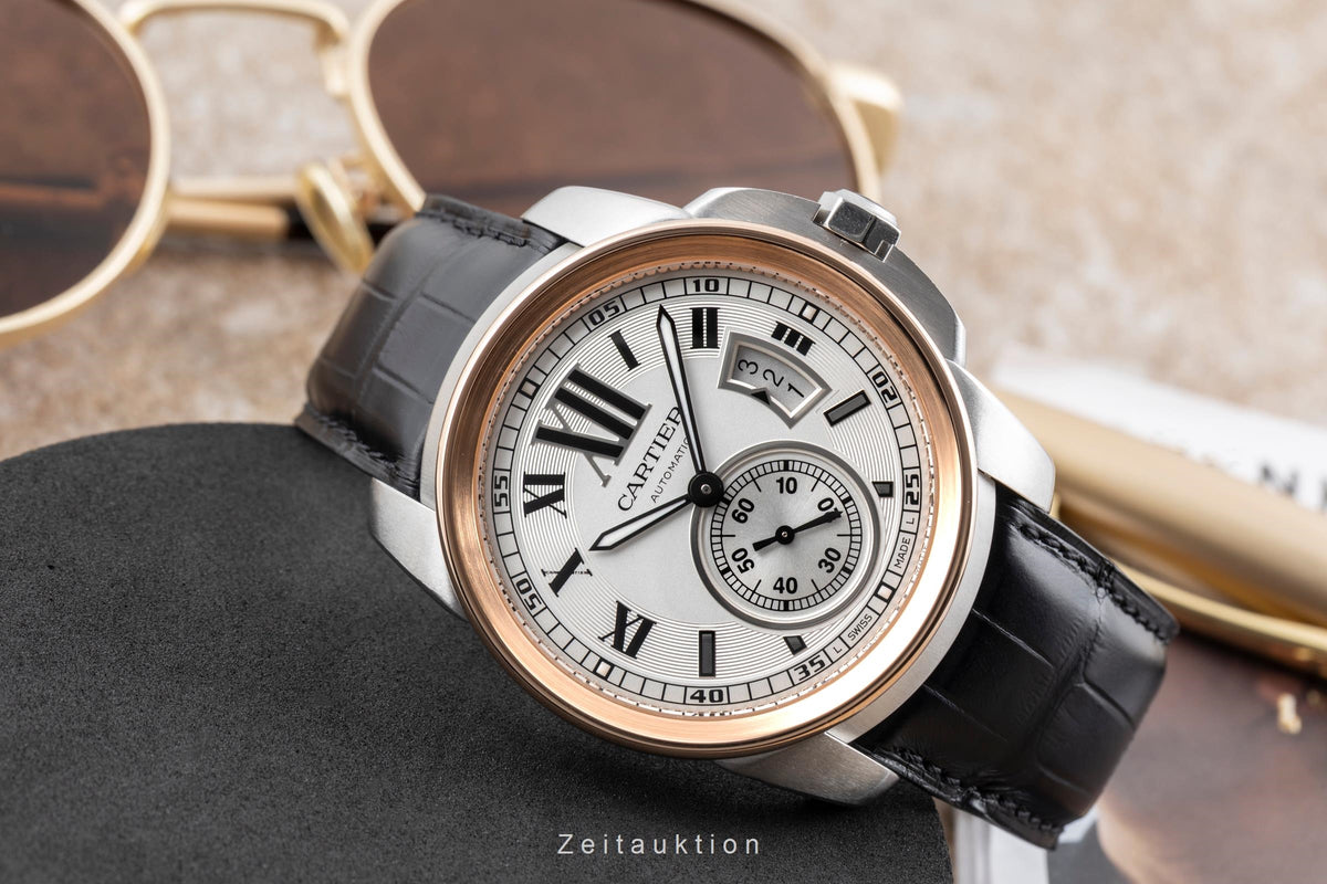 Cartier Calibre de Cartier steel / gold automatic men's watch W7100011  [2605660]