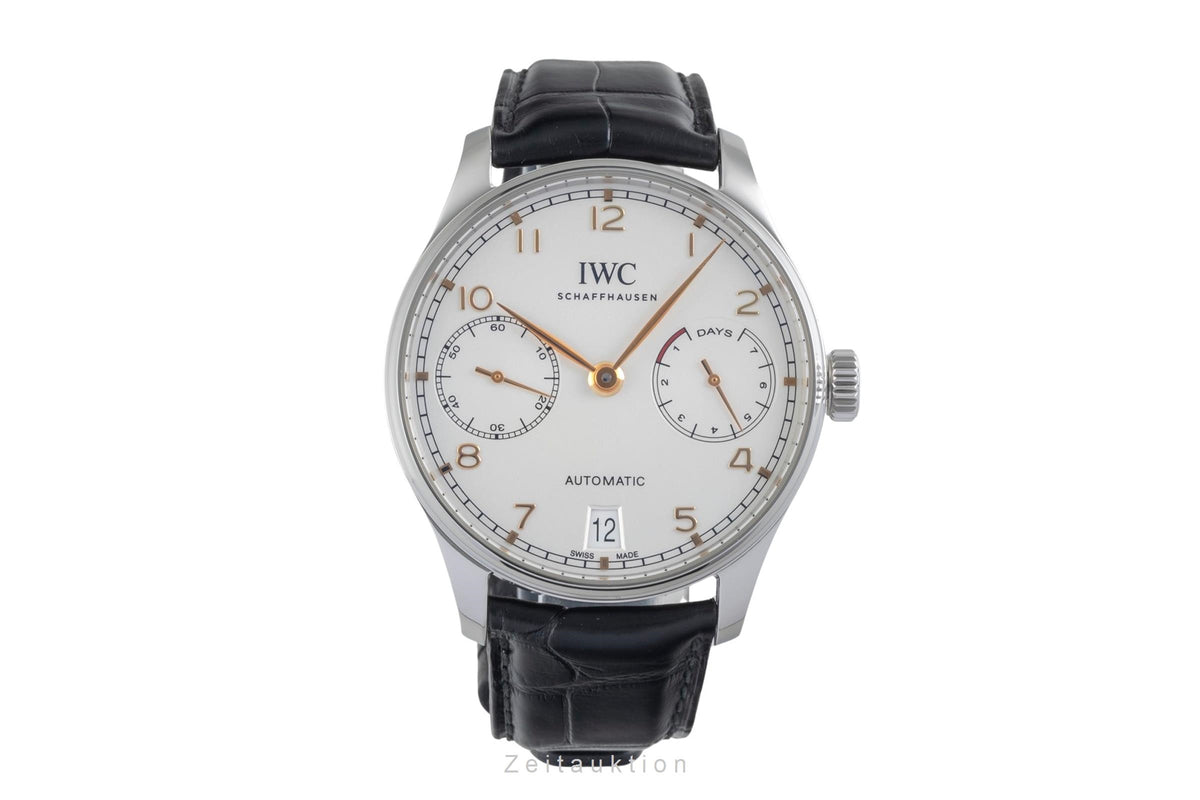 IWC Portugieser acciaio automatismo orologio da uomo IW500704 LP: 14000EUR  [2605661]