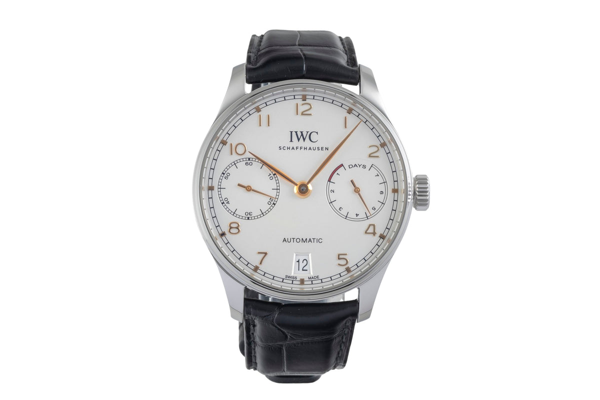 IWC Portugieser steel automatic men's watch IW500704 LP: 14000EUR  [2605661]