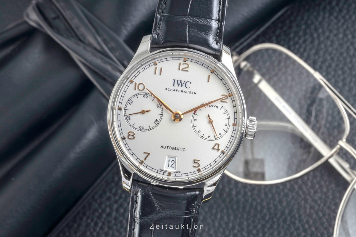 IWC Portugieser steel automatic men's watch IW500704 LP: 14000EUR  [2605661]