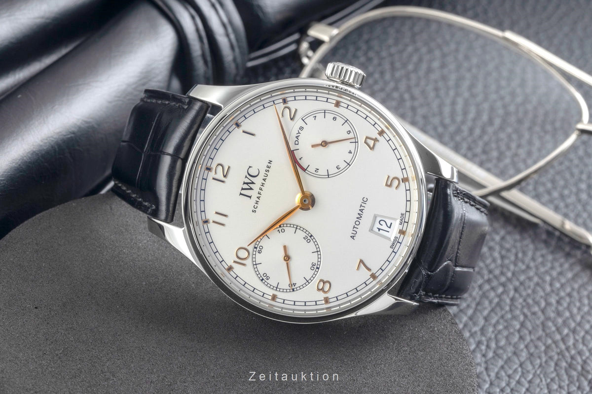 IWC Portugieser acciaio automatismo orologio da uomo IW500704 LP: 14000EUR  [2605661]