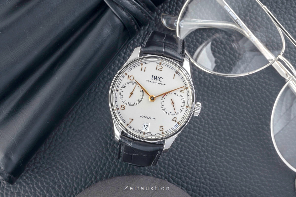 IWC Portugieser acciaio automatismo orologio da uomo IW500704 LP: 14000EUR  [2605661]