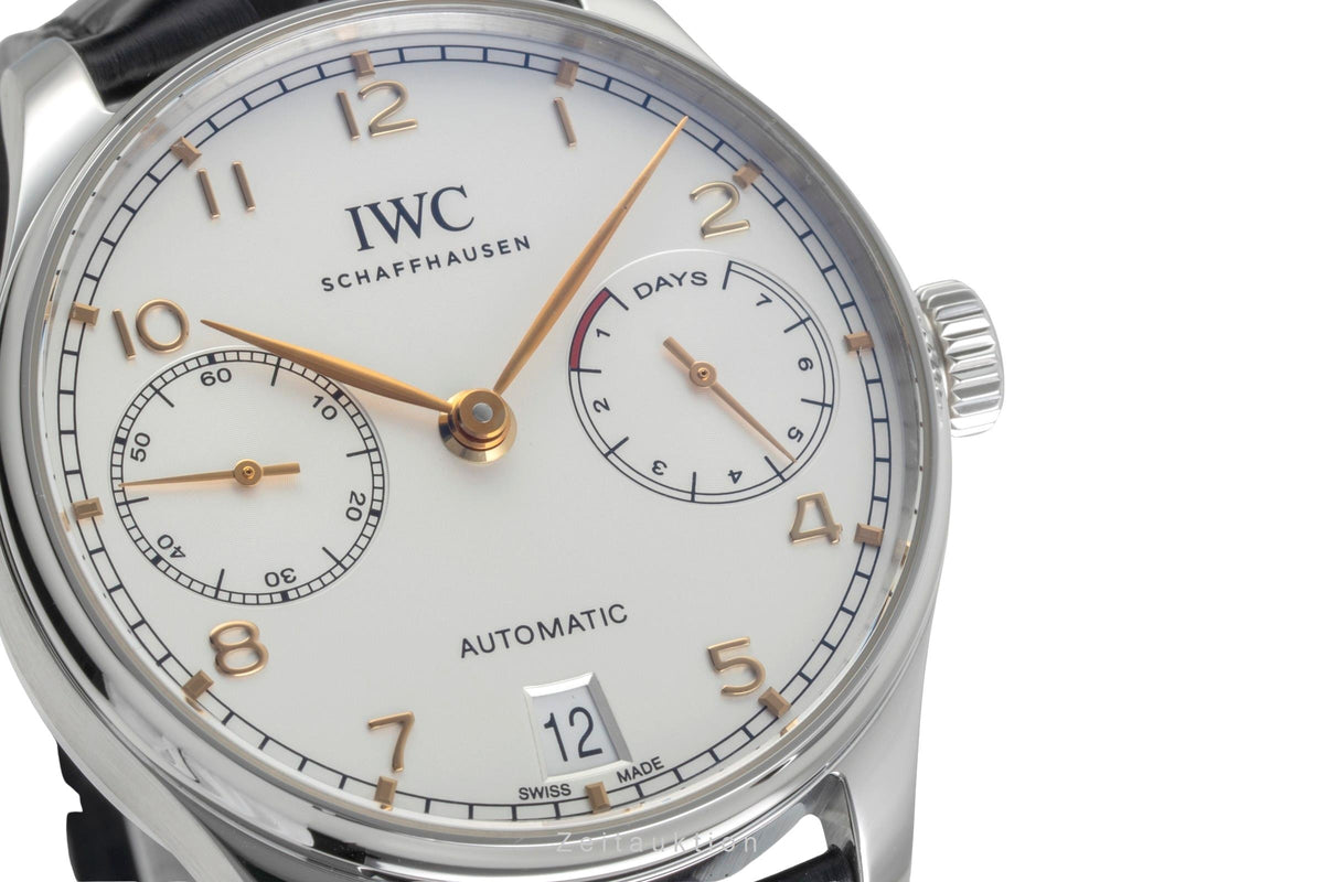 IWC Portugieser acciaio automatismo orologio da uomo IW500704 LP: 14000EUR  [2605661]