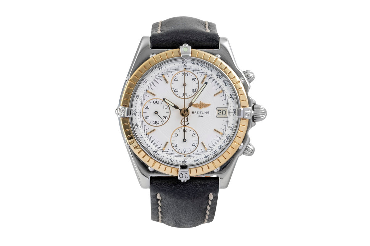 Breitling Chronomat chronograph steel / gold automatic men's watch D13050  [2605666]
