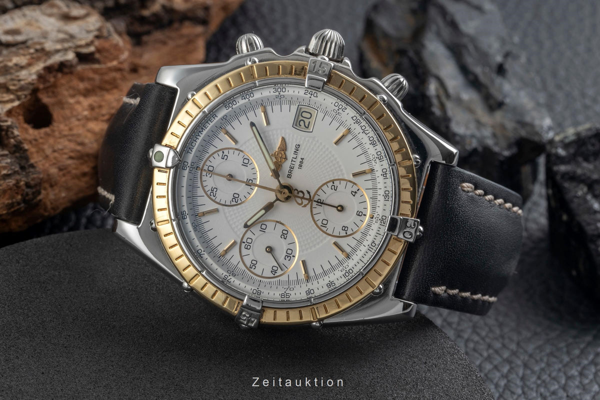 Breitling Chronomat chronograph steel / gold automatic men's watch D13050  [2605666]
