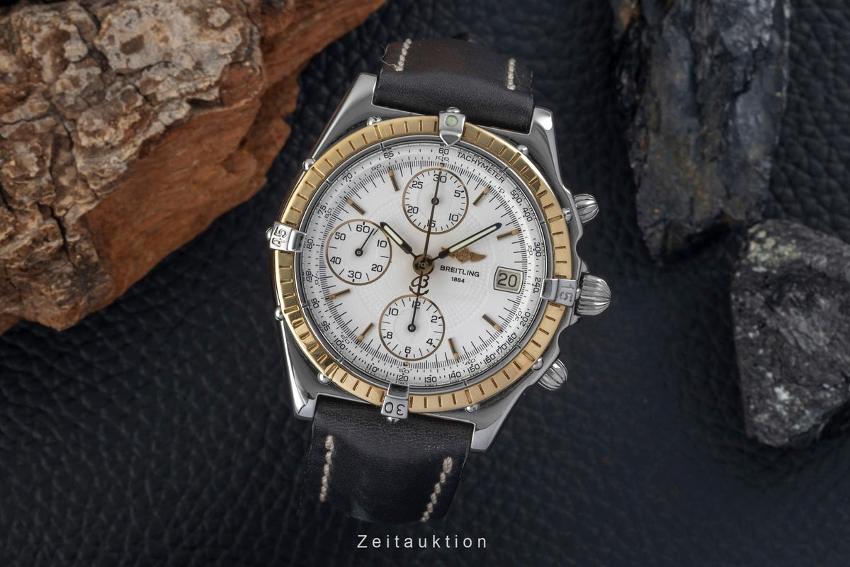 Breitling Chronomat chronograph steel / gold automatic men's watch D13050  [2605666]