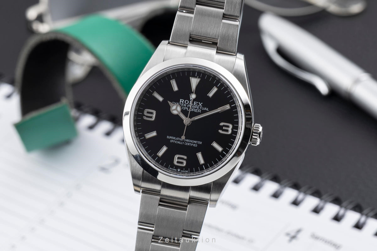 Rolex Explorer acier automatique montre pour hommes 124270  [2605681]