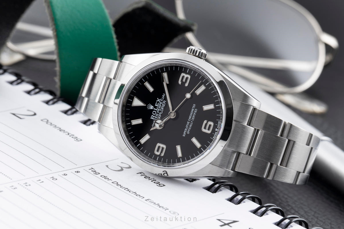 Rolex Explorer acier automatique montre pour hommes 124270  [2605681]