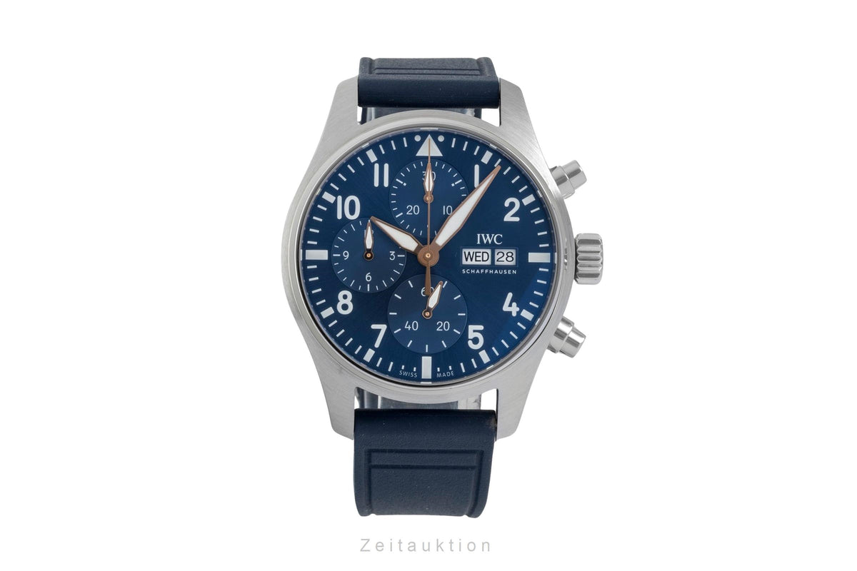 IWC Pilot cronógrafo acero automático reloj para caballeros IW388120 LP: 7900EUR  [2605684]