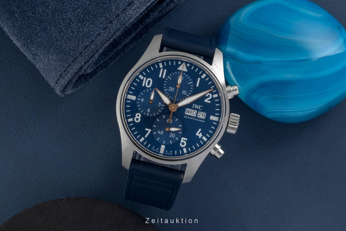 IWC Pilot cronógrafo acero automático reloj para caballeros IW388120 LP: 7900EUR  [2605684]