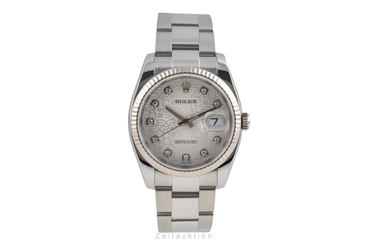 Rolex Datejust steel / white gold automatic men's watch 116234  [2605688]