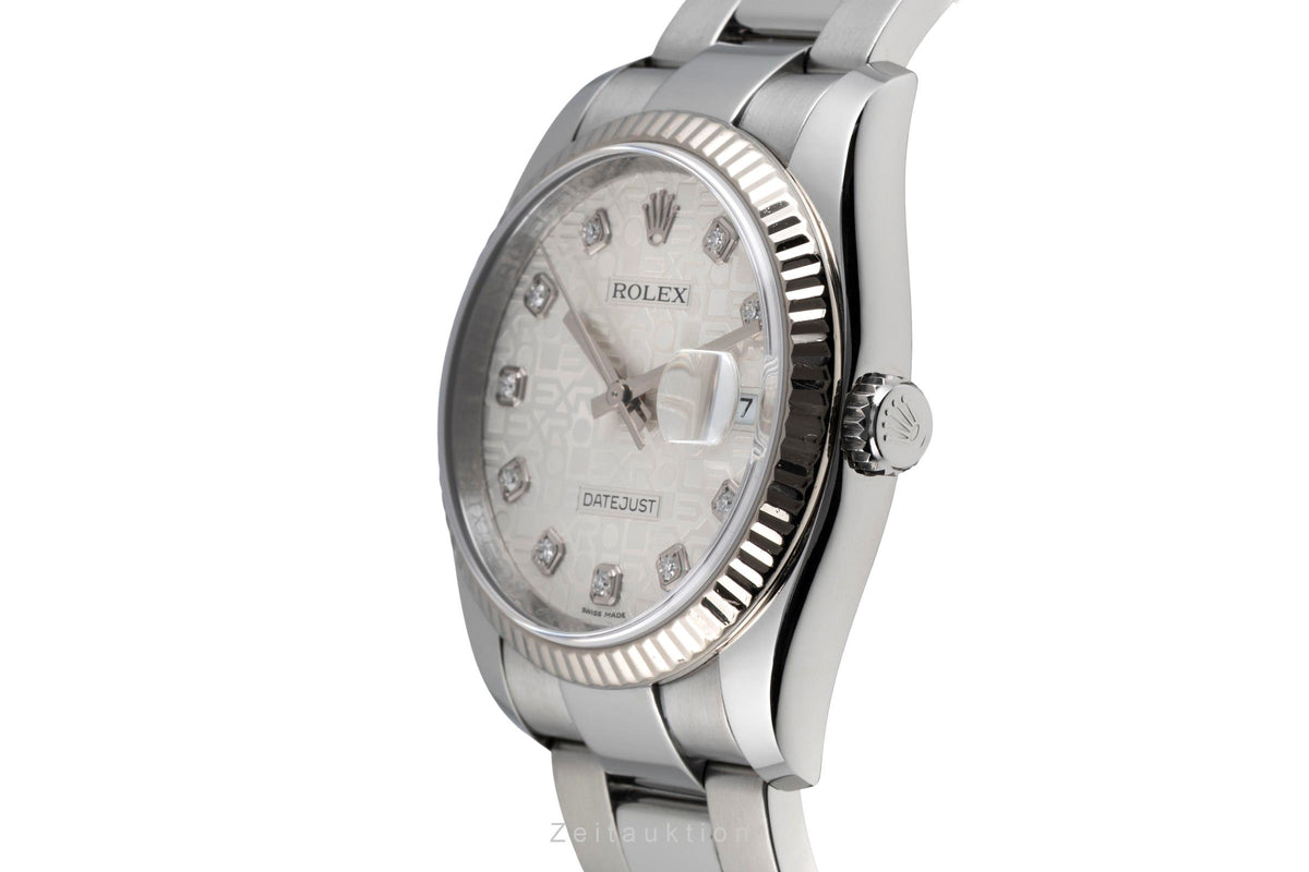 Rolex Datejust steel / white gold automatic men's watch 116234  [2605688]