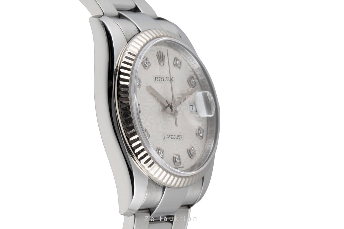 Rolex Datejust steel / white gold automatic men's watch 116234  [2605688]