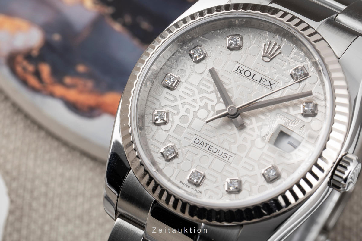 Rolex Datejust steel / white gold automatic men's watch 116234  [2605688]