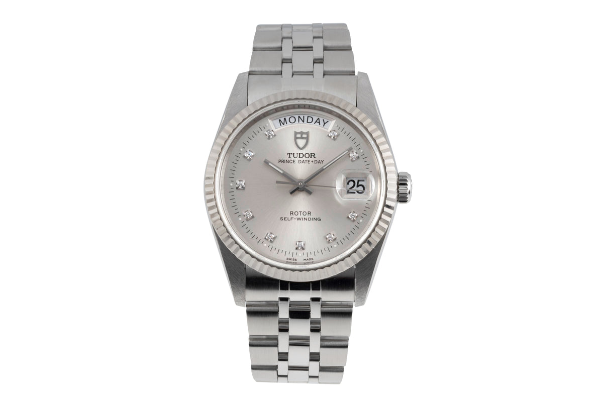 Tudor Date-Day steel / white gold automatic men's watch 76214  [2605689]