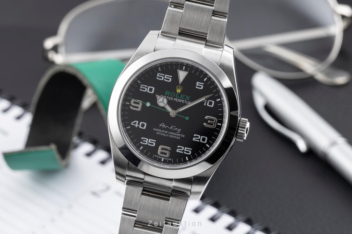 Rolex Air King Oyster Edelstahl Automatik Herrenuhr Ref. 116900 B&P 2017 LC150 [2605690]