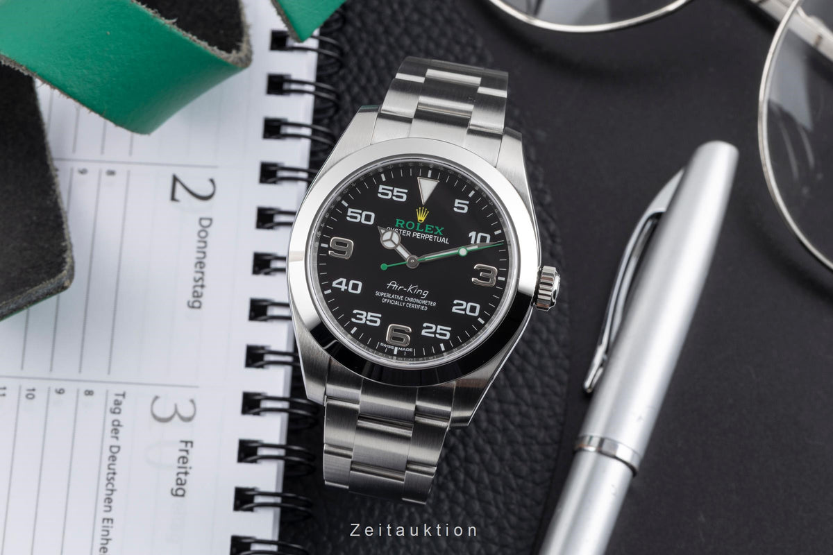 Rolex Air King Oyster Edelstahl Automatik Herrenuhr Ref. 116900 B&P 2017 LC150 [2605690]
