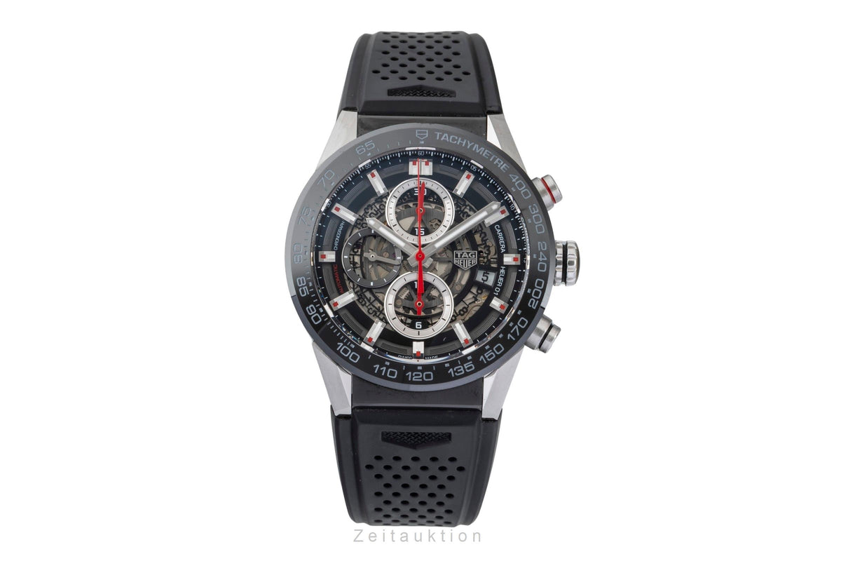 Tag Heuer Carrera chronographe céramique / acier automatique montre pour hommes CAR201V  [2605692]