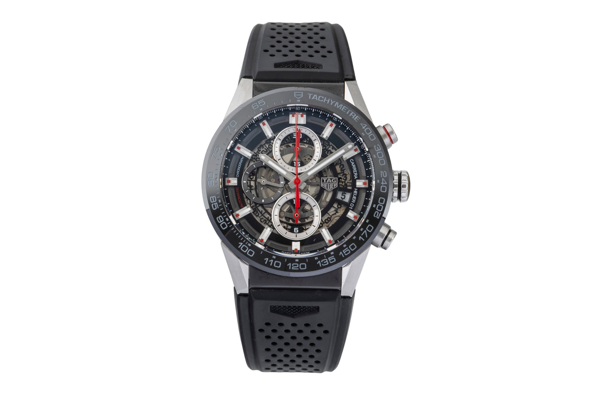Tag Heuer Carrera Calibre Heuer 01 Chronograph Keramik / Stahl Automatik CAR201V [2605692]
