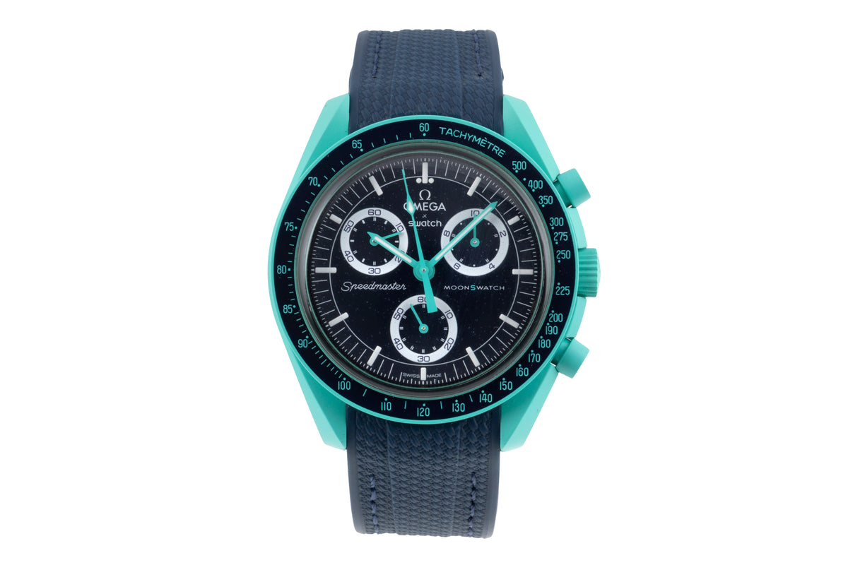 Swatch Omega Moonswatch chronographe céramique quartz montre pour hommes S033L103  [2605695]