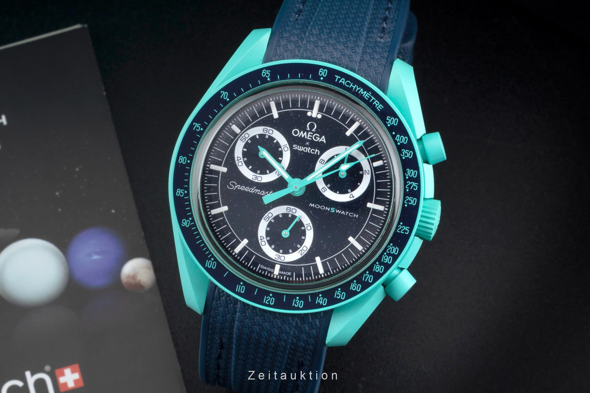 Swatch Omega Moonswatch chronograph ceramic quartz men's watch S033L103  [2605695]