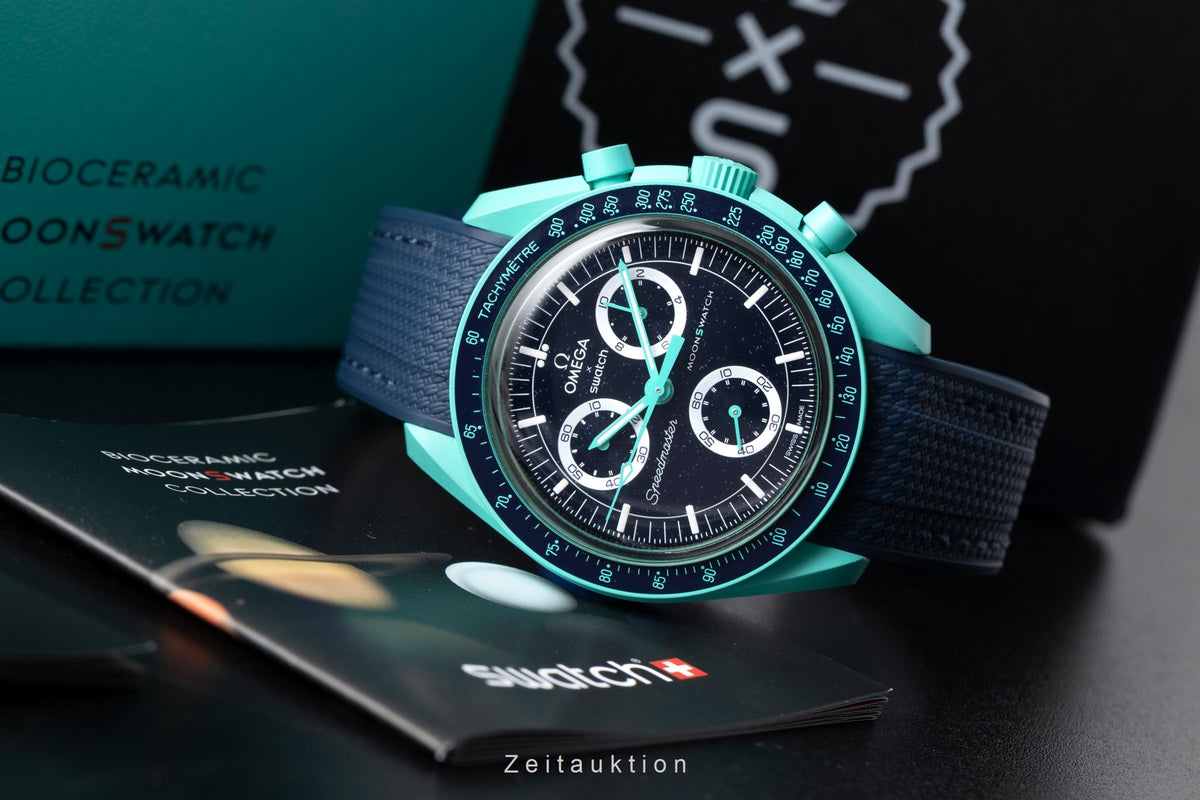 Swatch Omega Moonswatch chronograph ceramic quartz men's watch S033L103  [2605695]