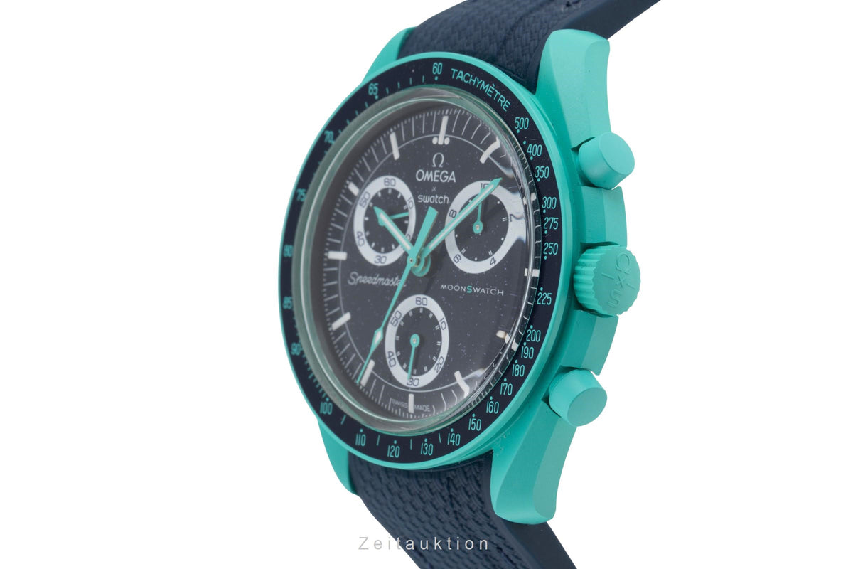 Swatch Omega Moonswatch chronograph ceramic quartz men's watch S033L103  [2605695]