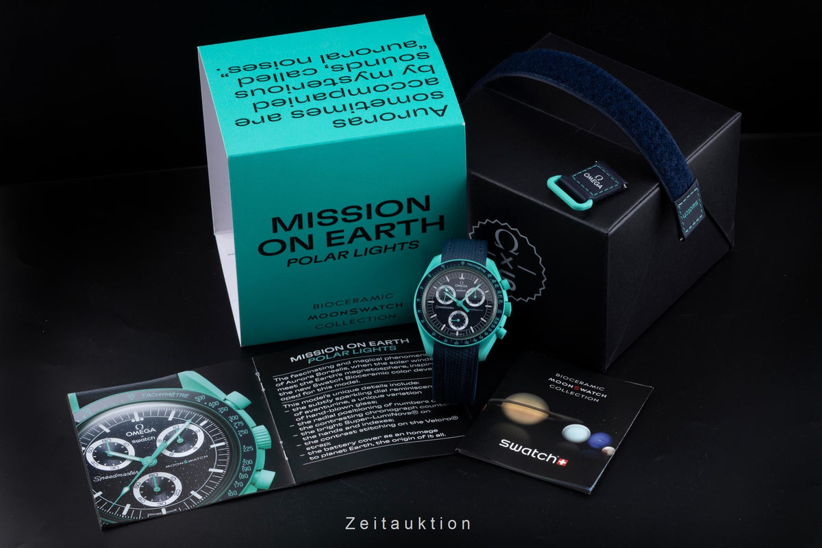 Swatch Omega Moonswatch chronograph ceramic quartz men's watch S033L103  [2605695]