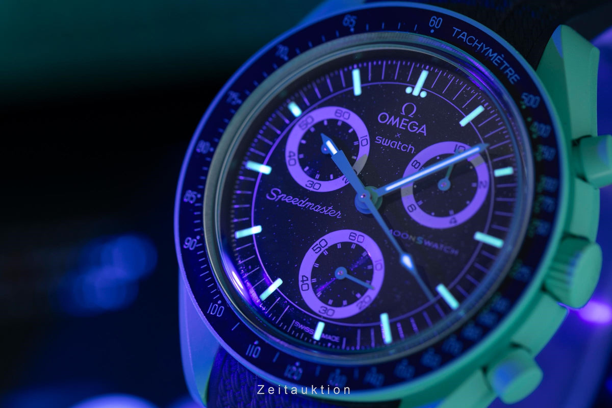 Swatch Omega Moonswatch chronograph ceramic quartz men's watch S033L103  [2605695]