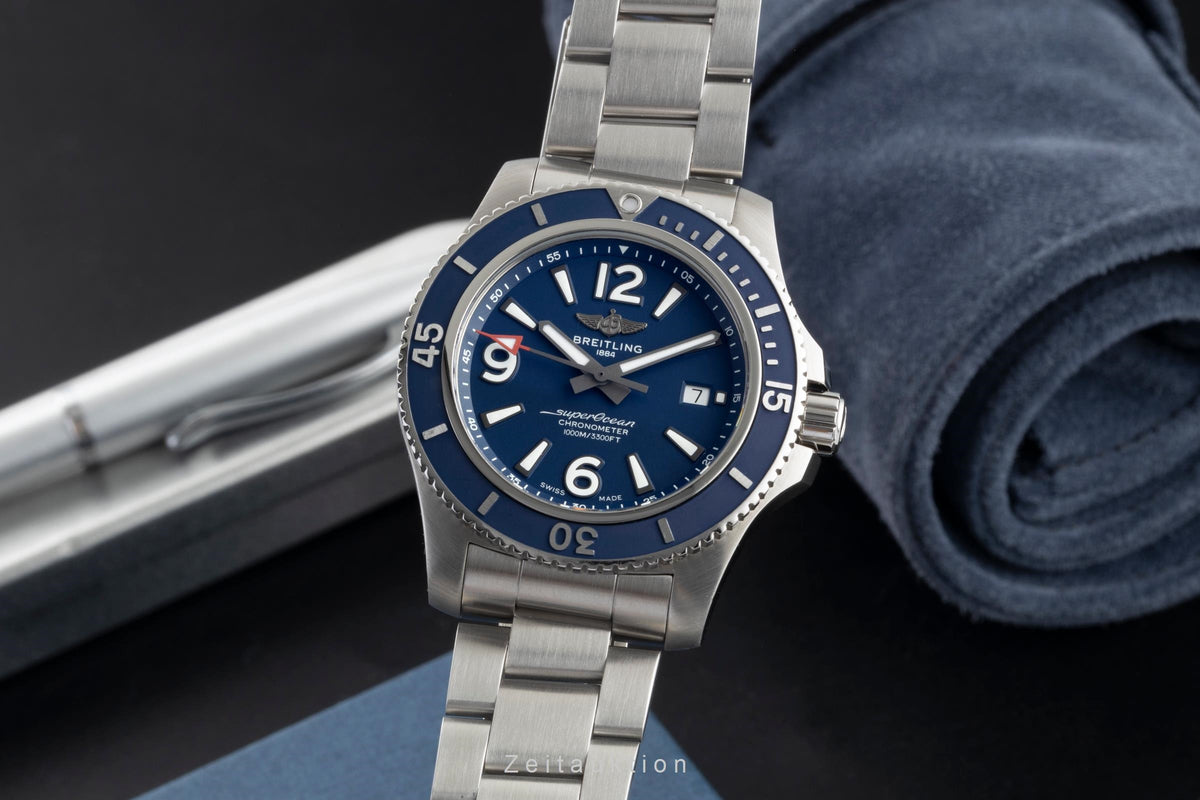Breitling Superocean acero automático reloj para caballeros A17367D81C1A1 LP: 4550EUR  [2605698]