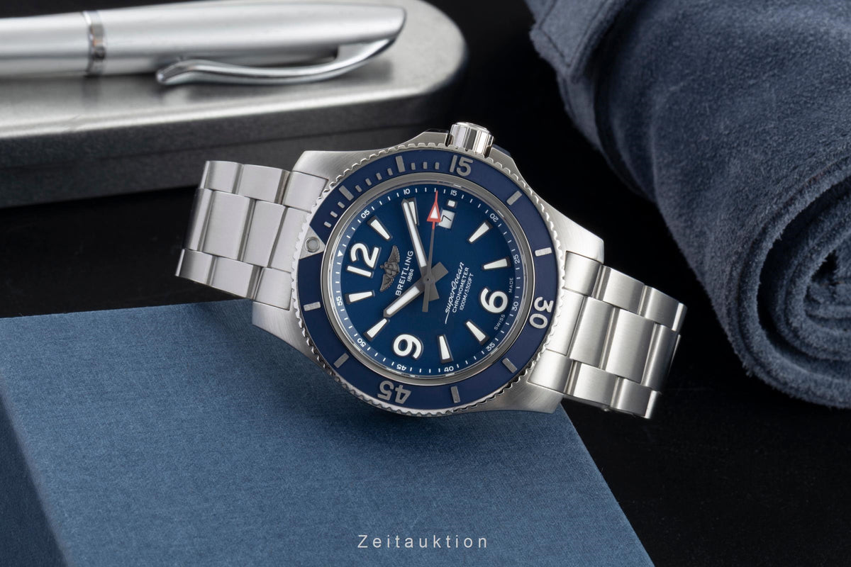 Breitling Superocean acero automático reloj para caballeros A17367D81C1A1 LP: 4550EUR  [2605698]