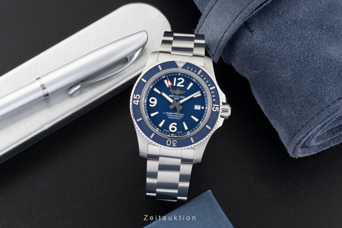 Breitling Superocean acero automático reloj para caballeros A17367D81C1A1 LP: 4550EUR  [2605698]