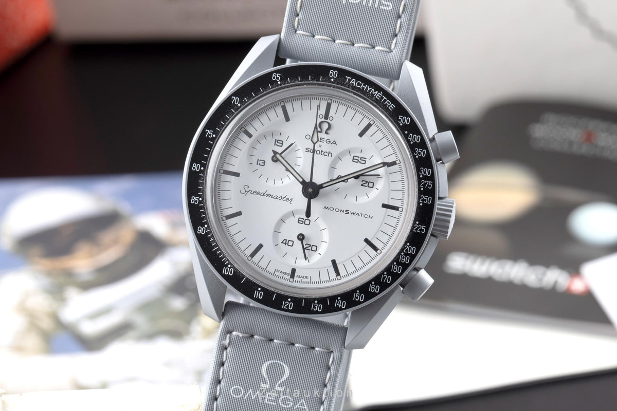 Swatch Omega Moonswatch chronograph ceramic quartz men's watch S033M106  [2605699]