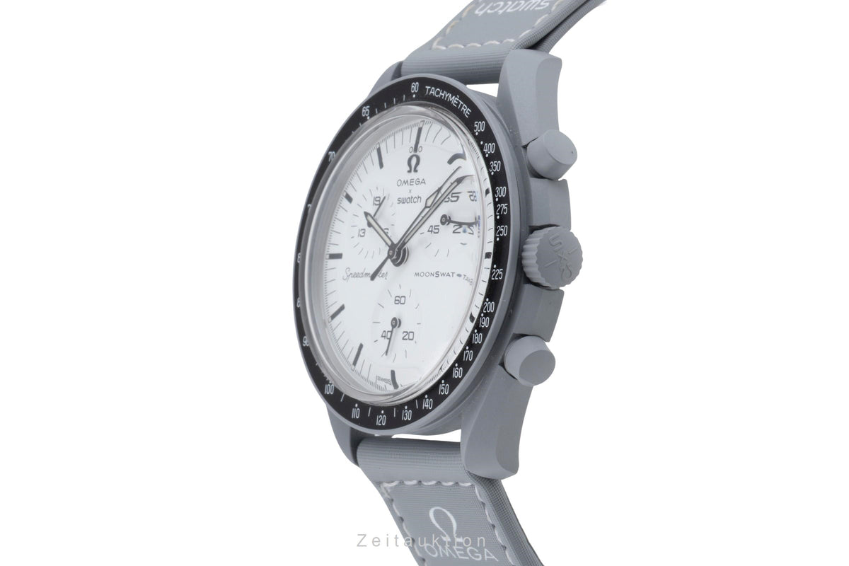 Swatch Omega Moonswatch chronograph ceramic quartz men's watch S033M106  [2605699]