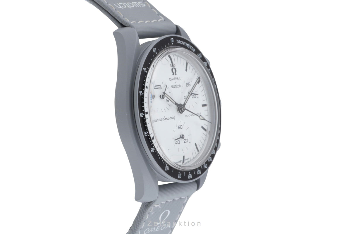 Swatch Omega Moonswatch chronograph ceramic quartz men's watch S033M106  [2605699]