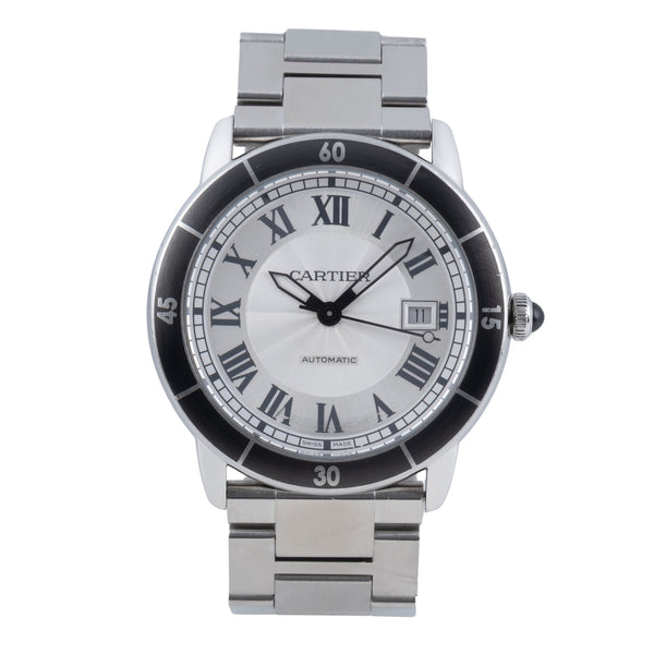 Cartier Croisiere steel automatic men's watch WSRN0010  [2605703]
