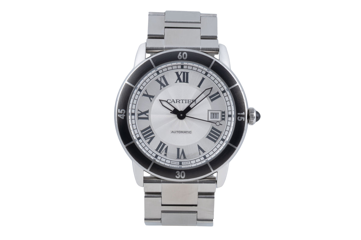Cartier Croisiere steel automatic men's watch WSRN0010  [2605703]
