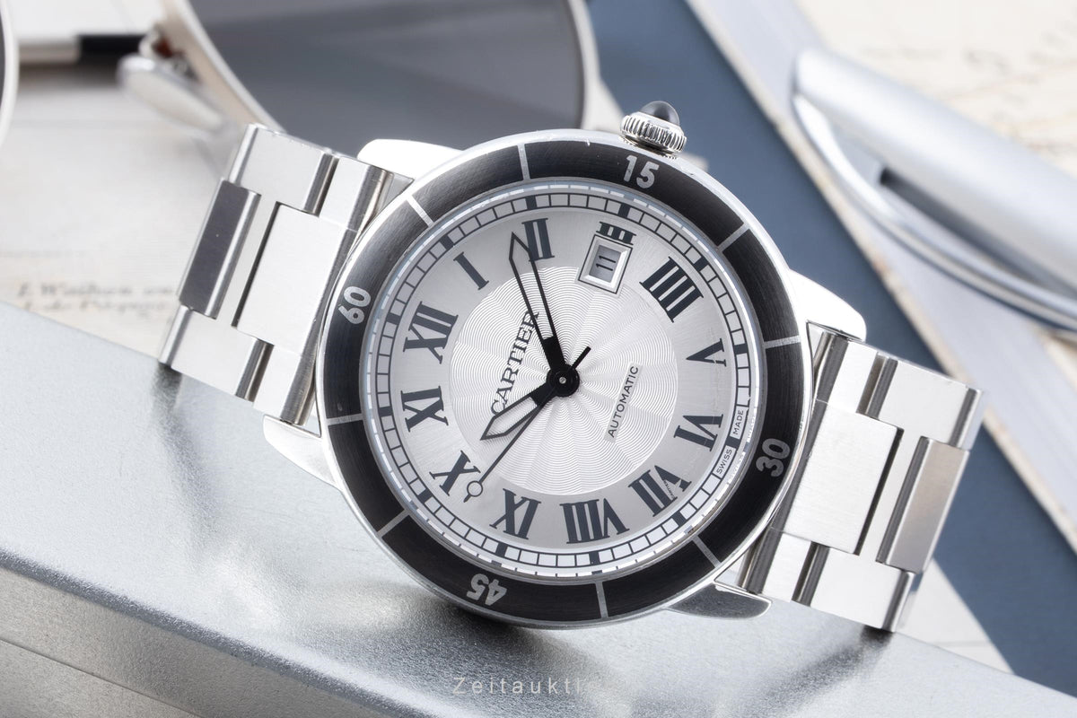 Cartier Croisiere steel automatic men's watch WSRN0010  [2605703]