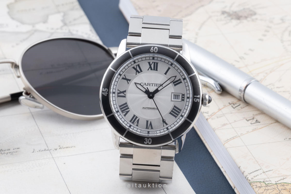 Cartier Croisiere steel automatic men's watch WSRN0010  [2605703]