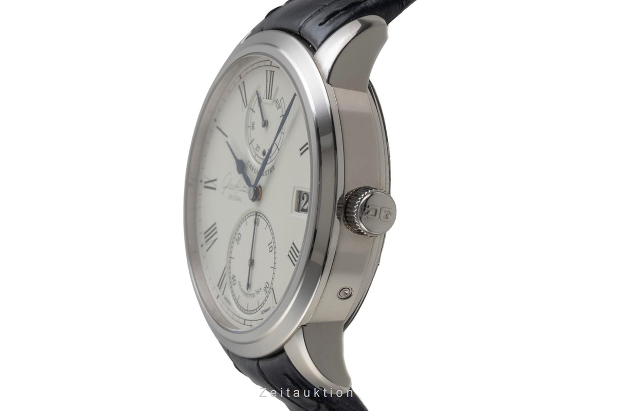 Glashütte Senator 18 ct white gold manual winding men's watch 1-58-01-01-04-04  [2605713]