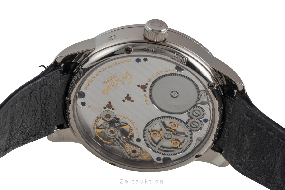 Glashütte Senator 18 ct white gold manual winding men's watch 1-58-01-01-04-04  [2605713]